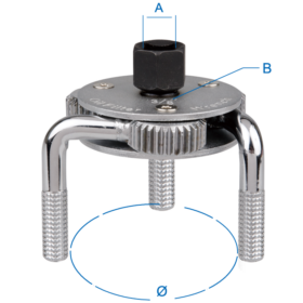 CHIAVE PER FILTRO OLIO A TRE GAMBE
