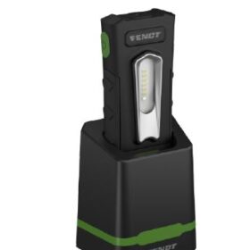 Lampada da lavoro orientabile a LED con stazione di ricarica FENDT